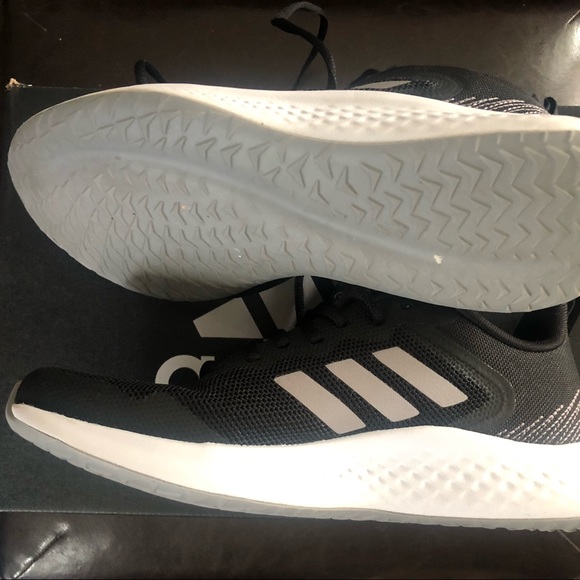 adidas Fluidstreet Running Shoes Black White - Picture 4 of 9